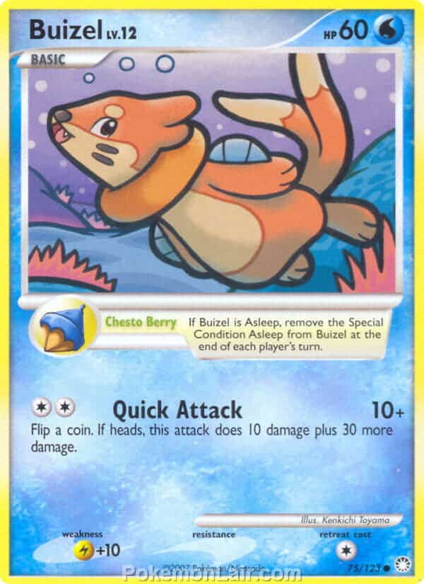 2007 Pokemon Trading Card Game Diamond and Pearl Mysterious Treasures Set – 75 Buizel