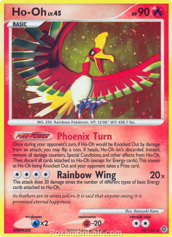 2007 Pokemon Trading Card Game Diamond and Pearl Secret Wonders Price List – 10 Ho oh