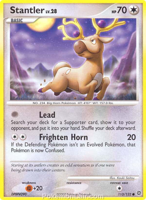 2007 Pokemon Trading Card Game Diamond and Pearl Secret Wonders Price List – 113 Stantler