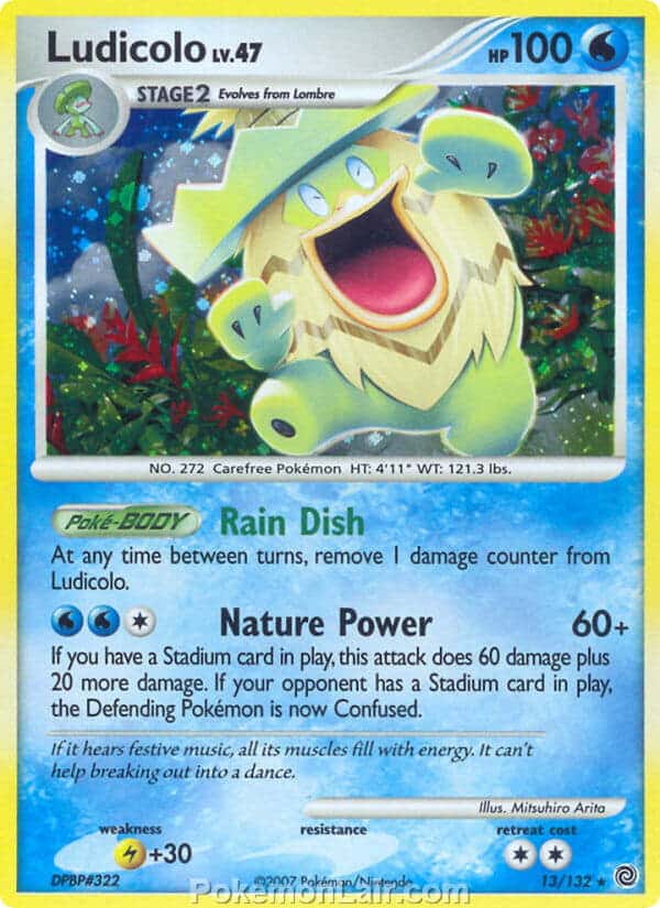 2007 Pokemon Trading Card Game Diamond and Pearl Secret Wonders Price List – 13 Ludicolo