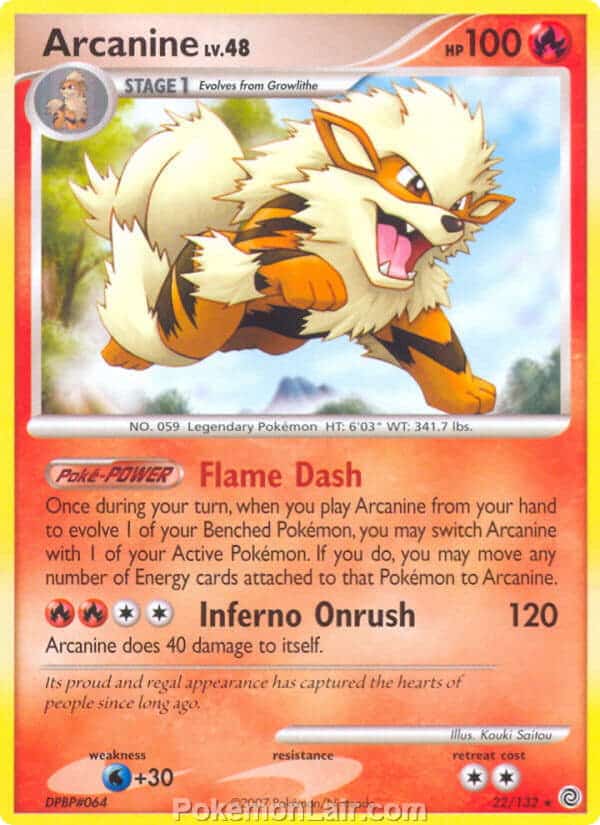 2007 Pokemon Trading Card Game Diamond and Pearl Secret Wonders Price List – 22 Arcanine