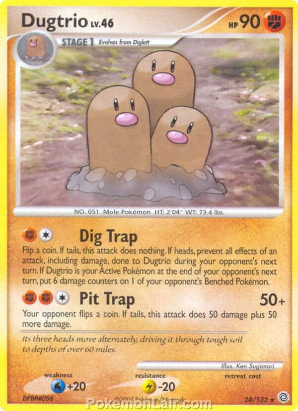 2007 Pokemon Trading Card Game Diamond and Pearl Secret Wonders Price List – 24 Dugtrio