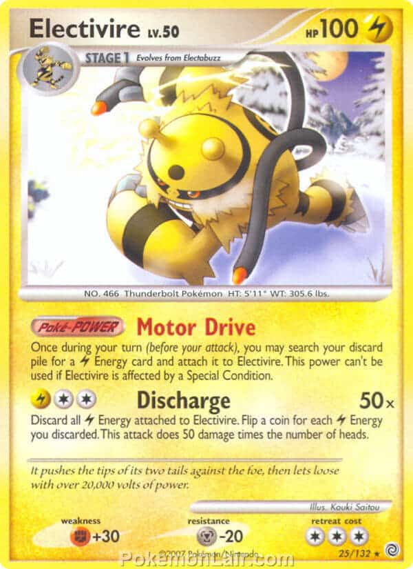 2007 Pokemon Trading Card Game Diamond and Pearl Secret Wonders Price List – 25 Electivire