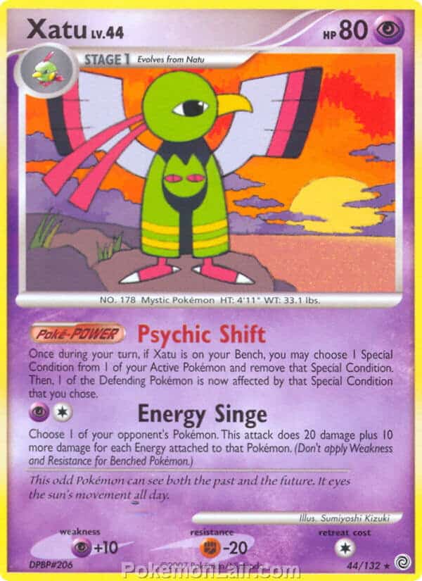 2007 Pokemon Trading Card Game Diamond and Pearl Secret Wonders Price List – 44 Xatu