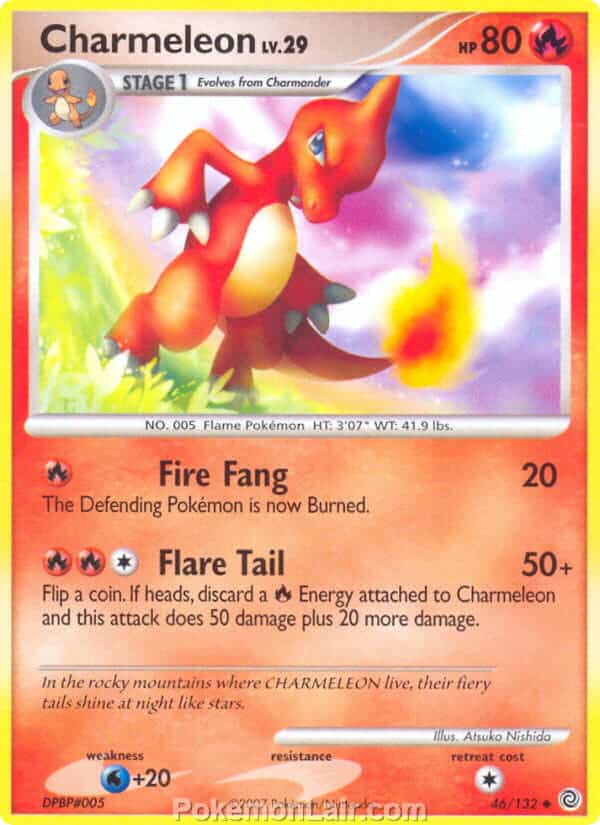 2007 Pokemon Trading Card Game Diamond and Pearl Secret Wonders Price List – 46 Charmeleon