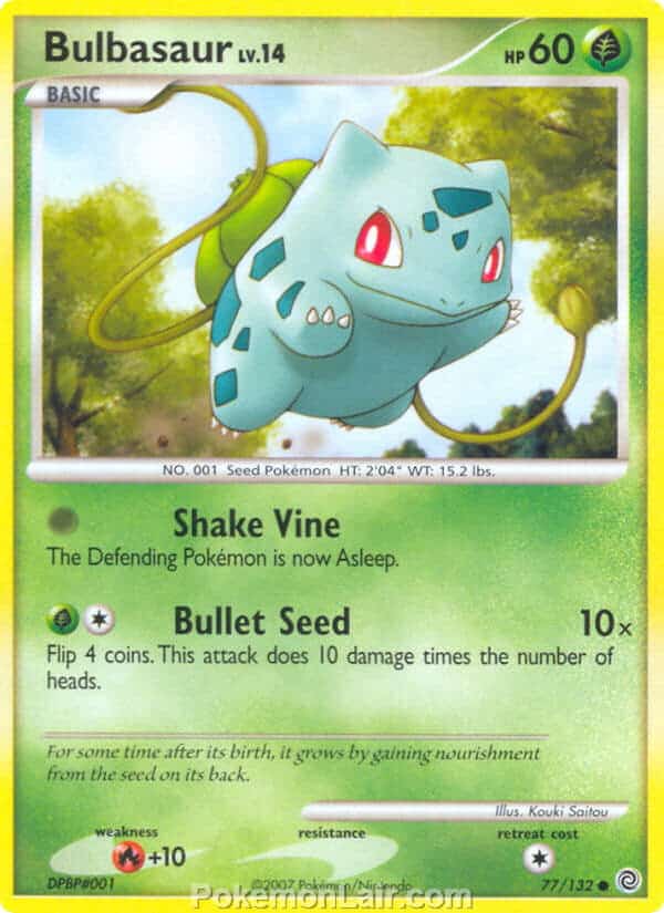 2007 Pokemon Trading Card Game Diamond and Pearl Secret Wonders Price List – 77 Bulbasaur