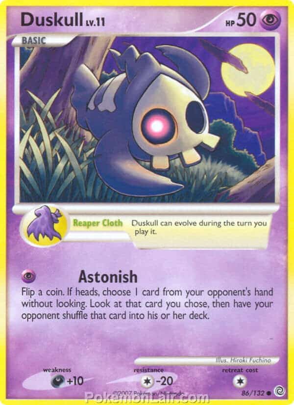 2007 Pokemon Trading Card Game Diamond and Pearl Secret Wonders Price List – 86 Duskull