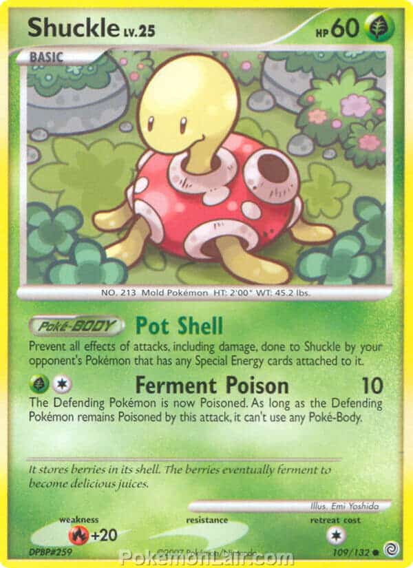 2007 Pokemon Trading Card Game Diamond and Pearl Secret Wonders Set – 109 Shuckle