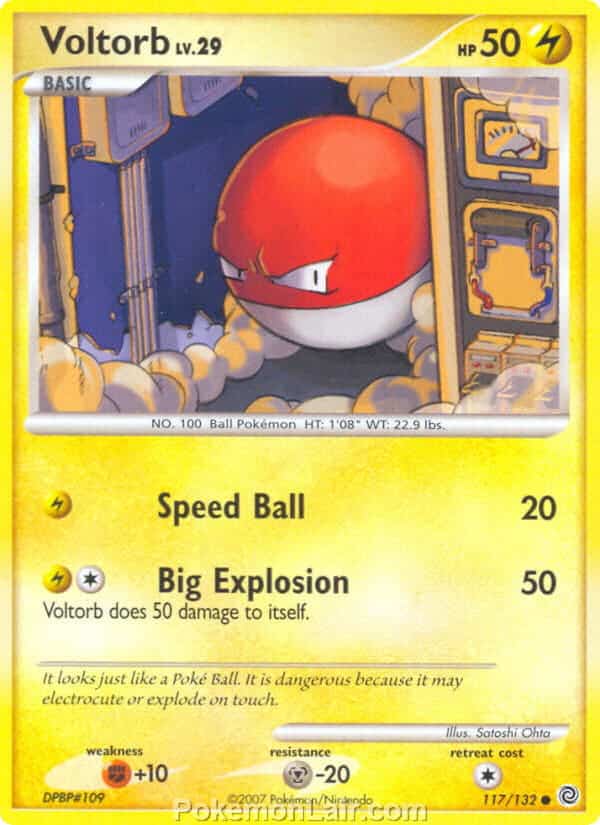 2007 Pokemon Trading Card Game Diamond and Pearl Secret Wonders Set – 117 Voltorb