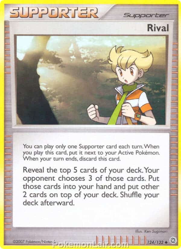 2007 Pokemon Trading Card Game Diamond and Pearl Secret Wonders Set – 124 Rival