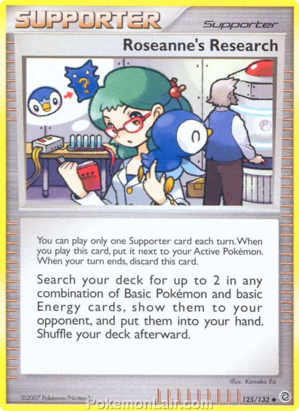 2007 Pokemon Trading Card Game Diamond and Pearl Secret Wonders Set – 125 Roseanne's Research