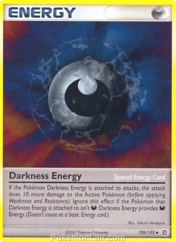 2007 Pokemon Trading Card Game Diamond and Pearl Secret Wonders Set – 129 Darkness Energy
