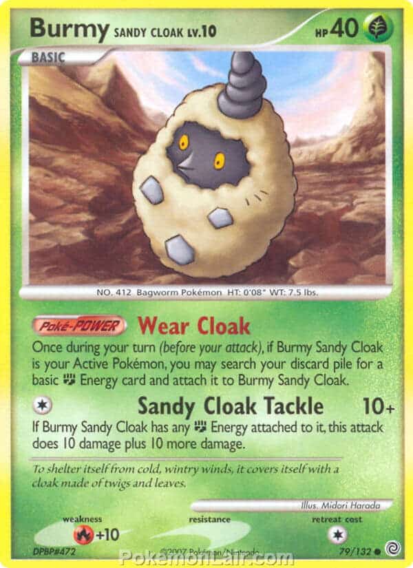 2007 Pokemon Trading Card Game Diamond and Pearl Secret Wonders Set – 79 Burmy Sandy Cloak