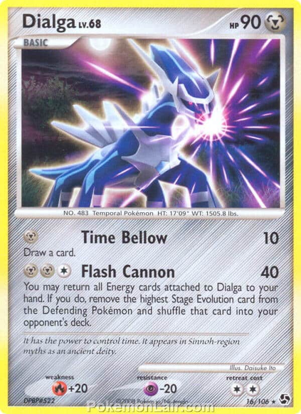 2008 Pokemon Trading Card Game Diamond and Pearl Great Encounters Price List – 16 Dialga