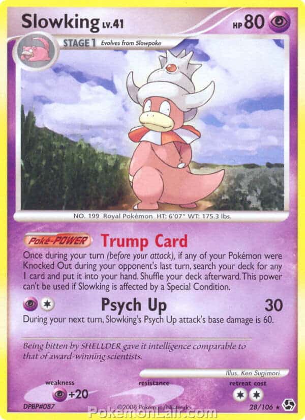 2008 Pokemon Trading Card Game Diamond and Pearl Great Encounters Price List – 28 Slowking