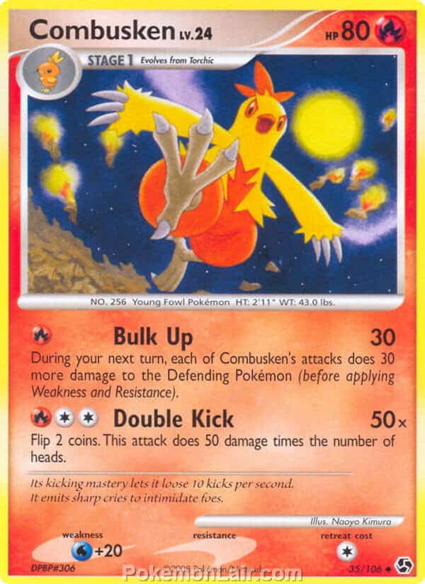 2008 Pokemon Trading Card Game Diamond and Pearl Great Encounters Price List – 35 Combusken