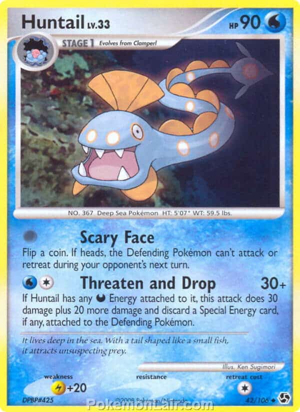 2008 Pokemon Trading Card Game Diamond and Pearl Great Encounters Price List – 42 Huntail