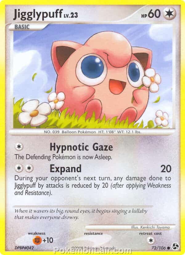 2008 Pokemon Trading Card Game Diamond and Pearl Great Encounters Price List – 72 Jigglypuff