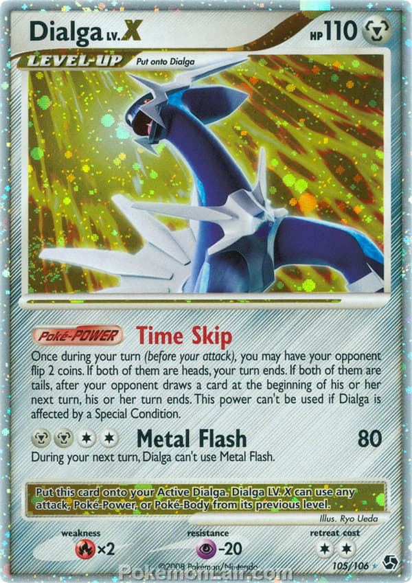 2008 Pokemon Trading Card Game Diamond and Pearl Great Encounters Set – 105 Dialga