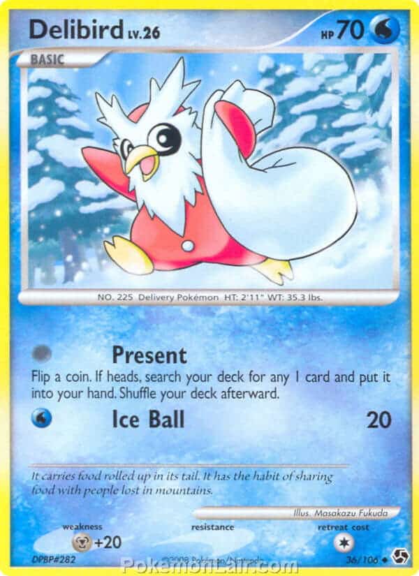 2008 Pokemon Trading Card Game Diamond and Pearl Great Encounters Set – 36 Delibird