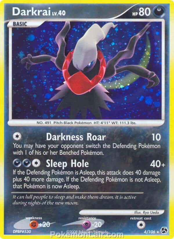 2008 Pokemon Trading Card Game Diamond and Pearl Great Encounters Set – 4 Darkrai