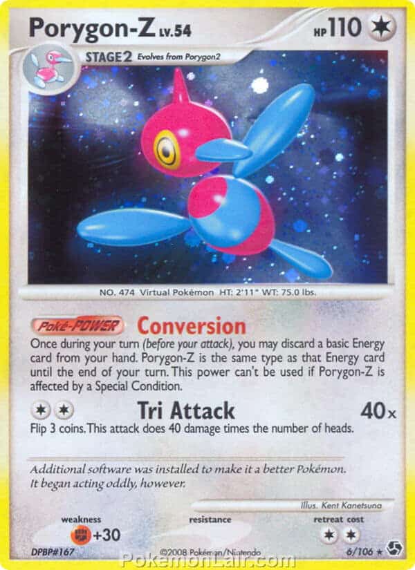 2008 Pokemon Trading Card Game Diamond and Pearl Great Encounters Set – 6 Porygon Z