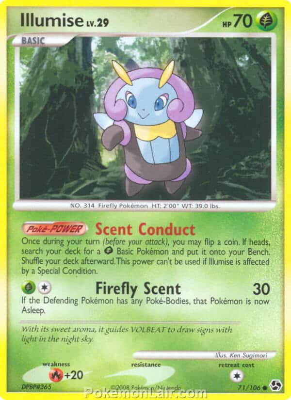 2008 Pokemon Trading Card Game Diamond and Pearl Great Encounters Set – 71 Illumise