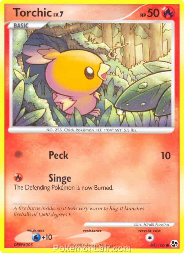 2008 Pokemon Trading Card Game Diamond and Pearl Great Encounters Set – 89 Torchic