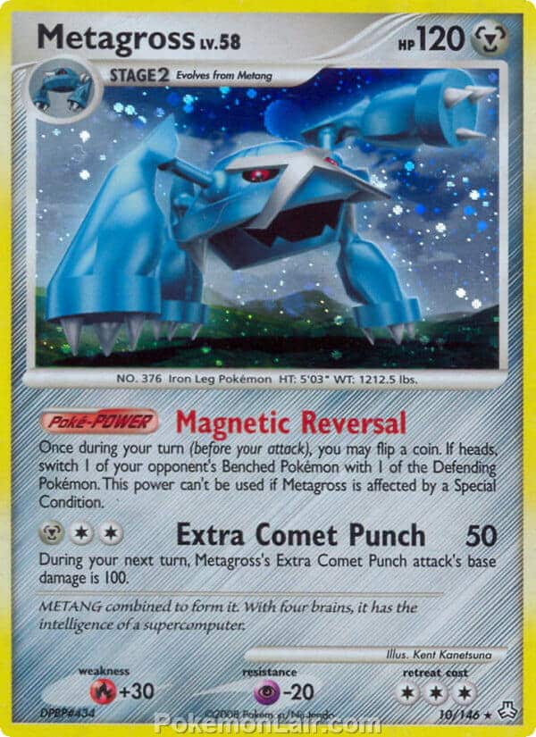 2008 Pokemon Trading Card Game Diamond and Pearl Legends Awakened Price List – 10 Metagross