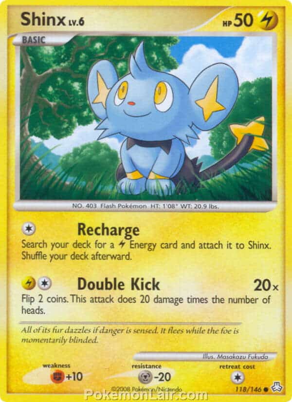 2008 Pokemon Trading Card Game Diamond and Pearl Legends Awakened Price List – 118 Shinx