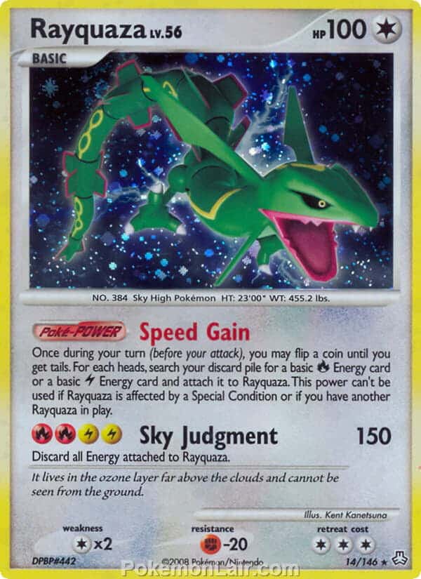 2008 Pokemon Trading Card Game Diamond and Pearl Legends Awakened Price List – 14 Rayquaza