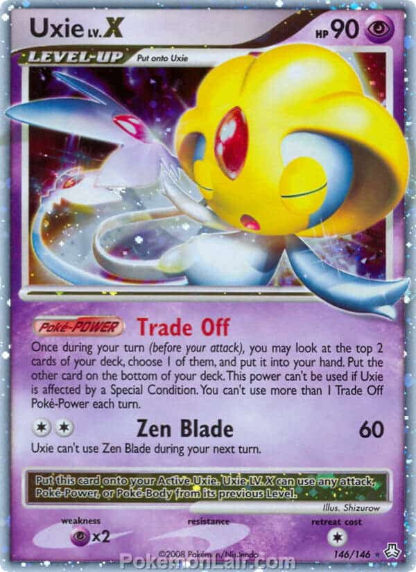 2008 Pokemon Trading Card Game Diamond and Pearl Legends Awakened Price List – 146 Uxie