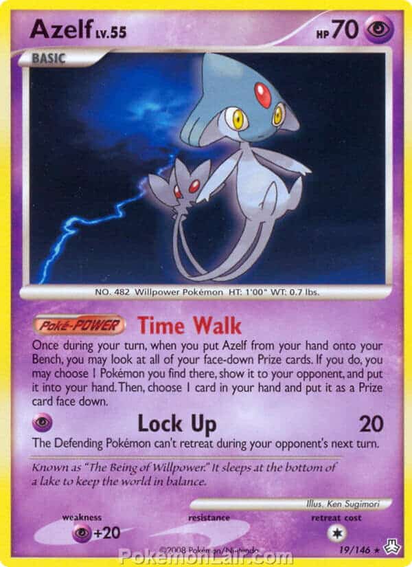 2008 Pokemon Trading Card Game Diamond and Pearl Legends Awakened Price List – 19 Azelf