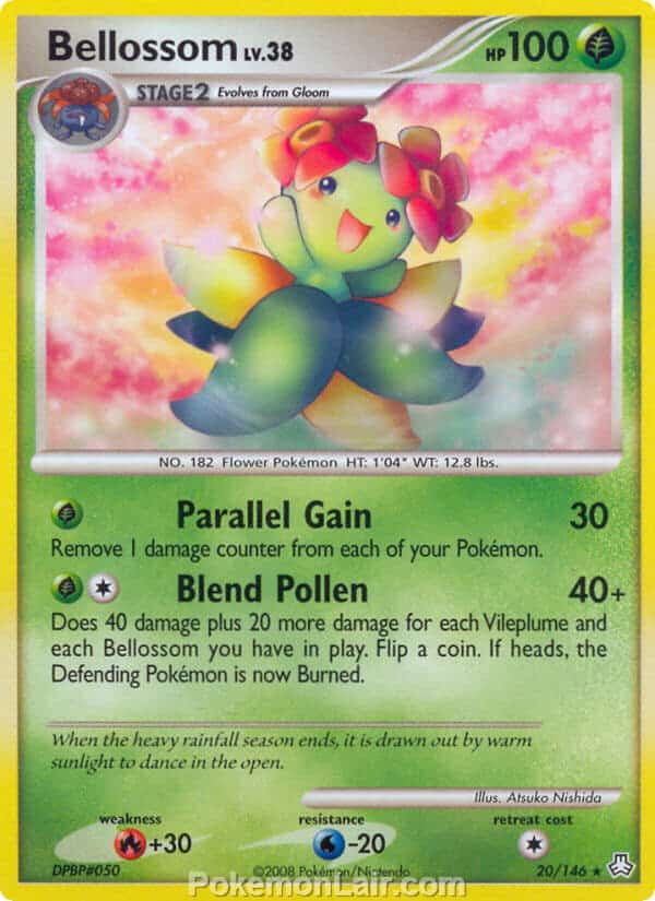 2008 Pokemon Trading Card Game Diamond and Pearl Legends Awakened Price List – 20 Bellossom