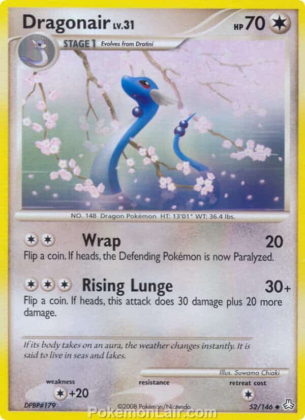 2008 Pokemon Trading Card Game Diamond and Pearl Legends Awakened Price List – 52 Dragonair