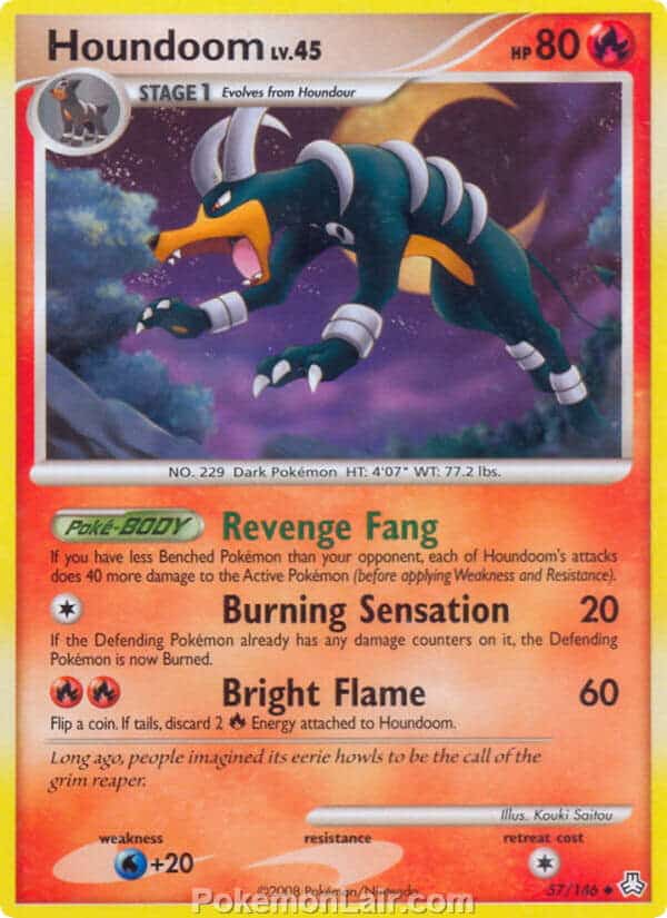 2008 Pokemon Trading Card Game Diamond and Pearl Legends Awakened Price List – 57 Houndoom