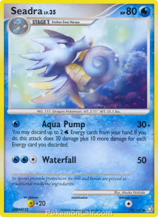 2008 Pokemon Trading Card Game Diamond and Pearl Legends Awakened Price List – 70 Seadra