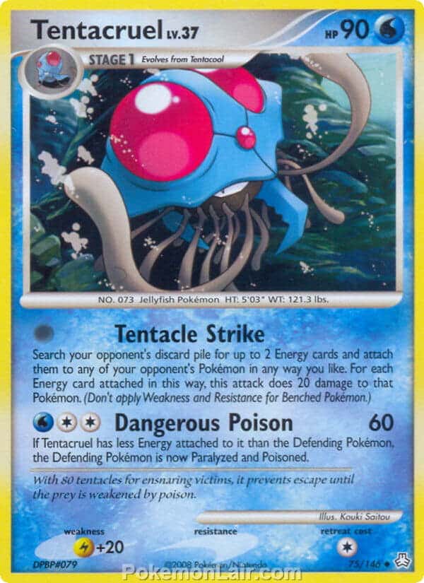 2008 Pokemon Trading Card Game Diamond and Pearl Legends Awakened Price List – 75 Tentacruel