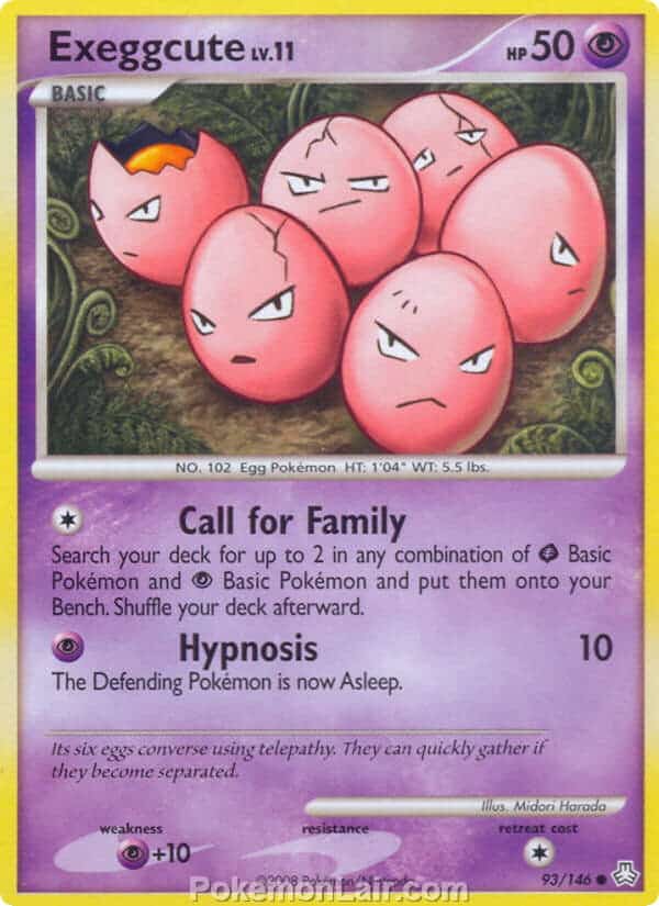 2008 Pokemon Trading Card Game Diamond and Pearl Legends Awakened Price List – 93 Exeggcute