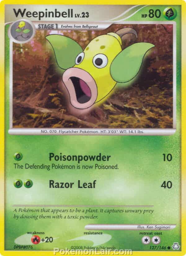 2008 Pokemon Trading Card Game Diamond and Pearl Legends Awakened Set – 127 Weepinbell