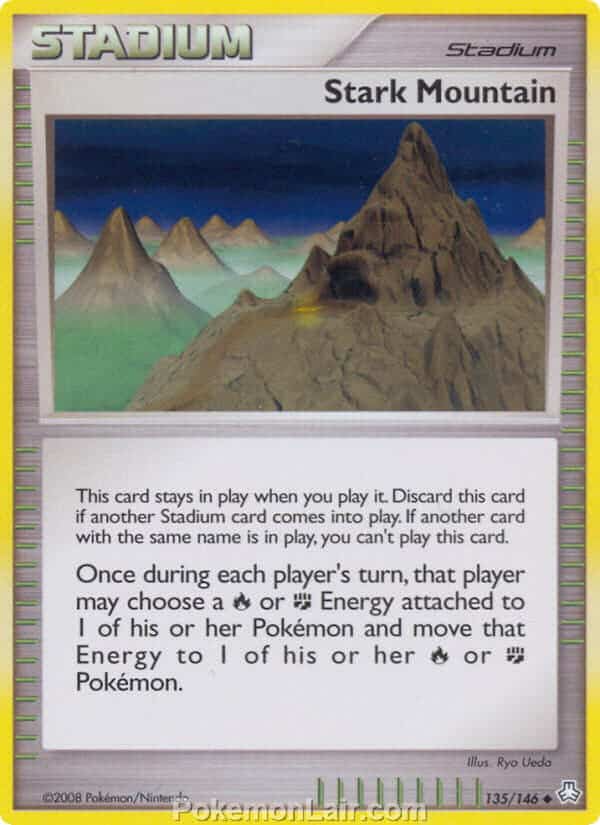 2008 Pokemon Trading Card Game Diamond and Pearl Legends Awakened Set – 135 Stark Mountain