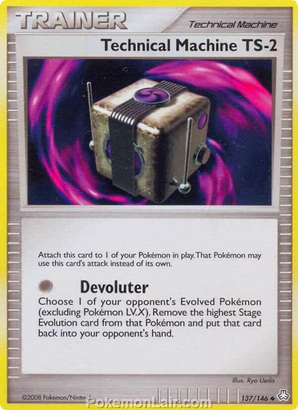 2008 Pokemon Trading Card Game Diamond and Pearl Legends Awakened Set – 137 Technical Machine TS 2