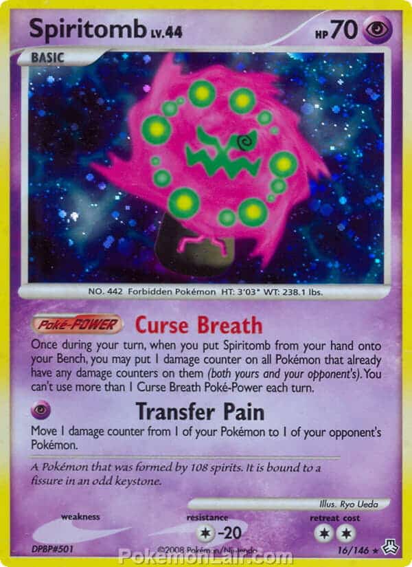 2008 Pokemon Trading Card Game Diamond and Pearl Legends Awakened Set – 16 Spiritomb