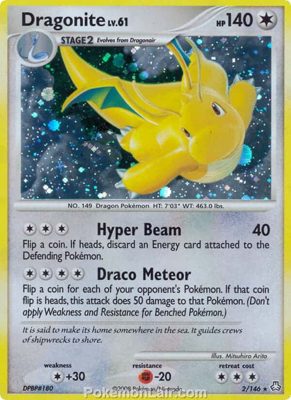 2008 Pokemon Trading Card Game Diamond and Pearl Legends Awakened Set – 2 Dragonite