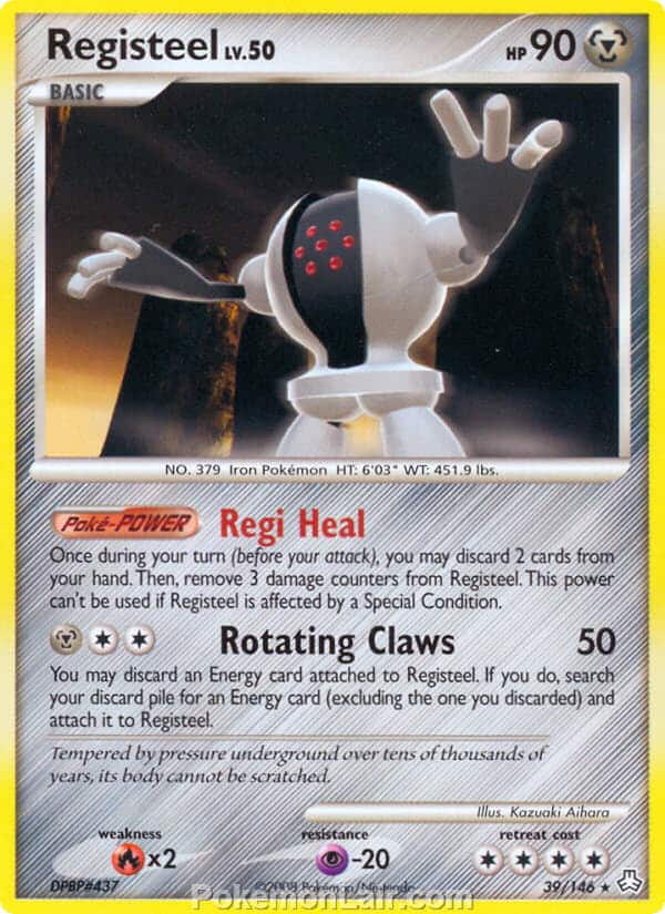 2008 Pokemon Trading Card Game Diamond and Pearl Legends Awakened Set – 39 Registeel