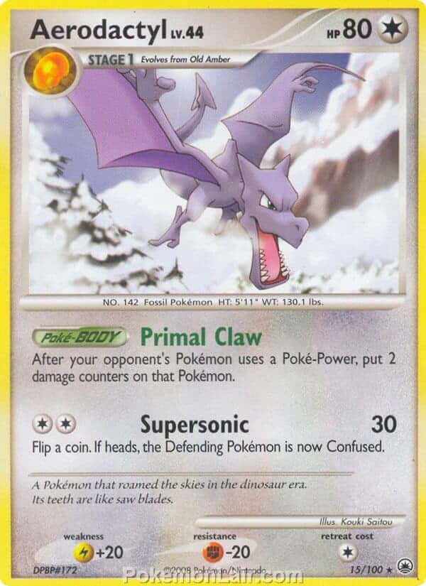 2008 Pokemon Trading Card Game Diamond and Pearl Majestic Dawn Price List – 15 Aerodactyl