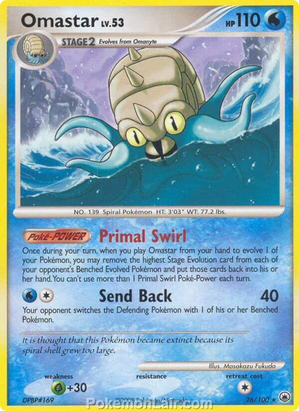 2008 Pokemon Trading Card Game Diamond and Pearl Majestic Dawn Price List – 26 Omastar