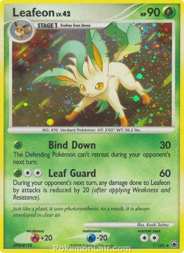 2008 Pokemon Trading Card Game Diamond and Pearl Majestic Dawn Price List – 7 Leafeon