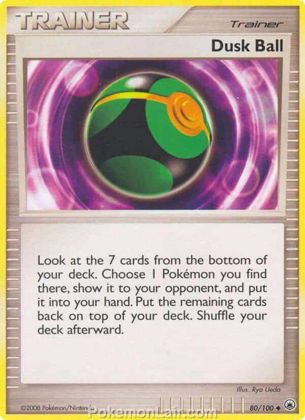 2008 Pokemon Trading Card Game Diamond and Pearl Majestic Dawn Price List – 80 Dusk Ball