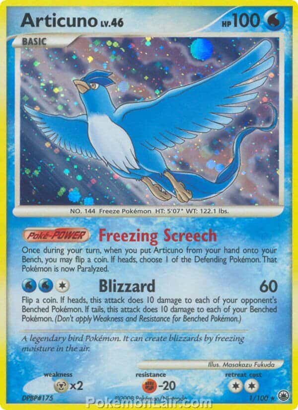 2008 Pokemon Trading Card Game Diamond and Pearl Majestic Dawn Set – 1 Articuno